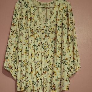 St. John's Bay Multicolor Floral Blouse